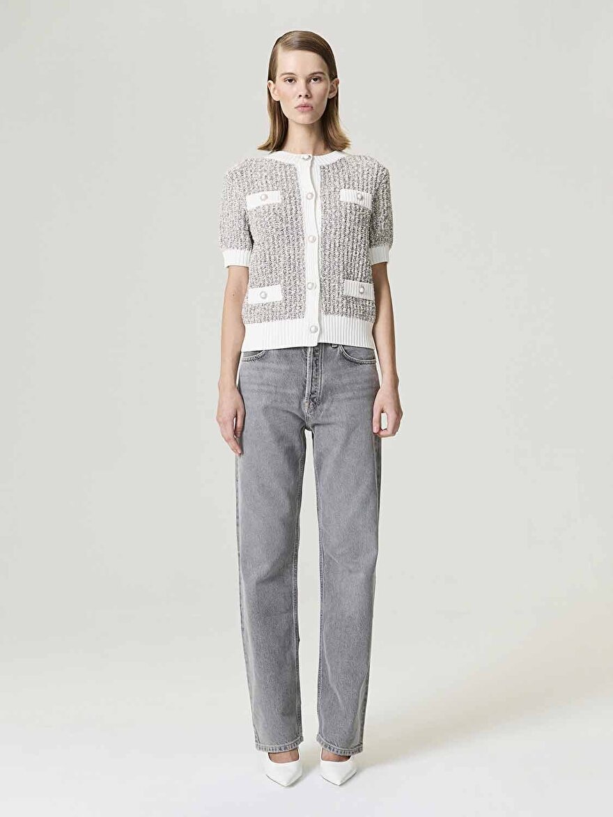 Nocturne Düğme Aksesuarlı Triko