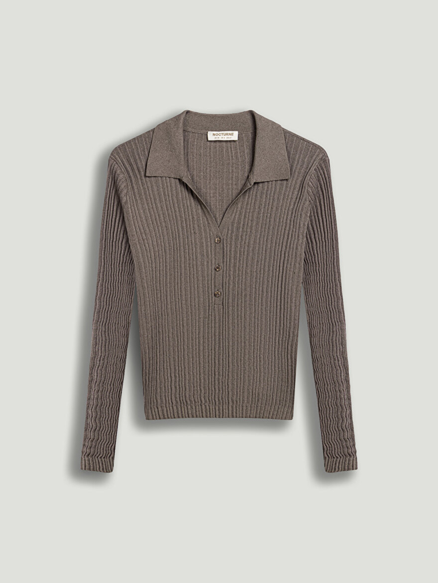 Nocturne Dokulu Polo Yaka Triko