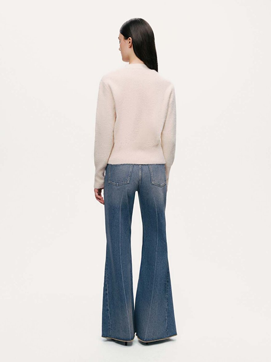 Nocturne İnci Düğme Aksesuarlı Triko