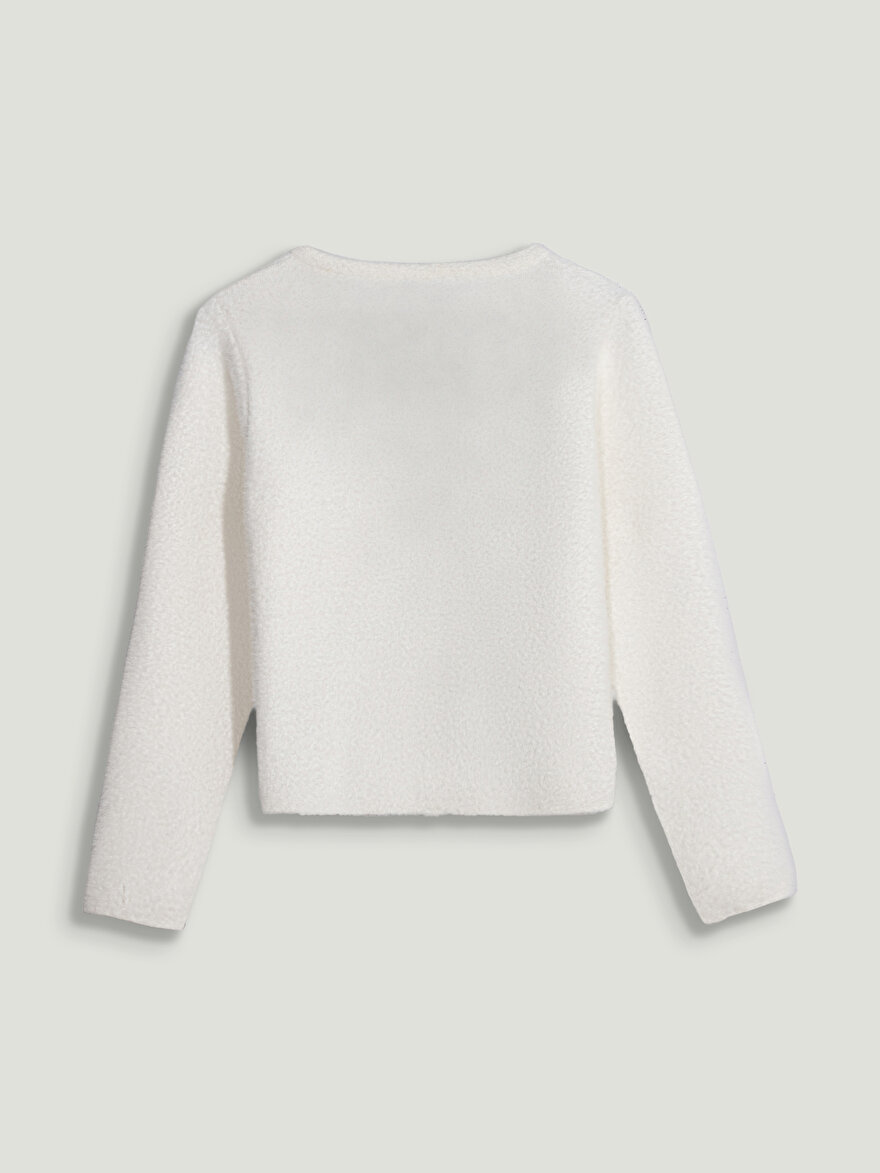 Nocturne Taşlı Düğme Aksesuarlı Triko