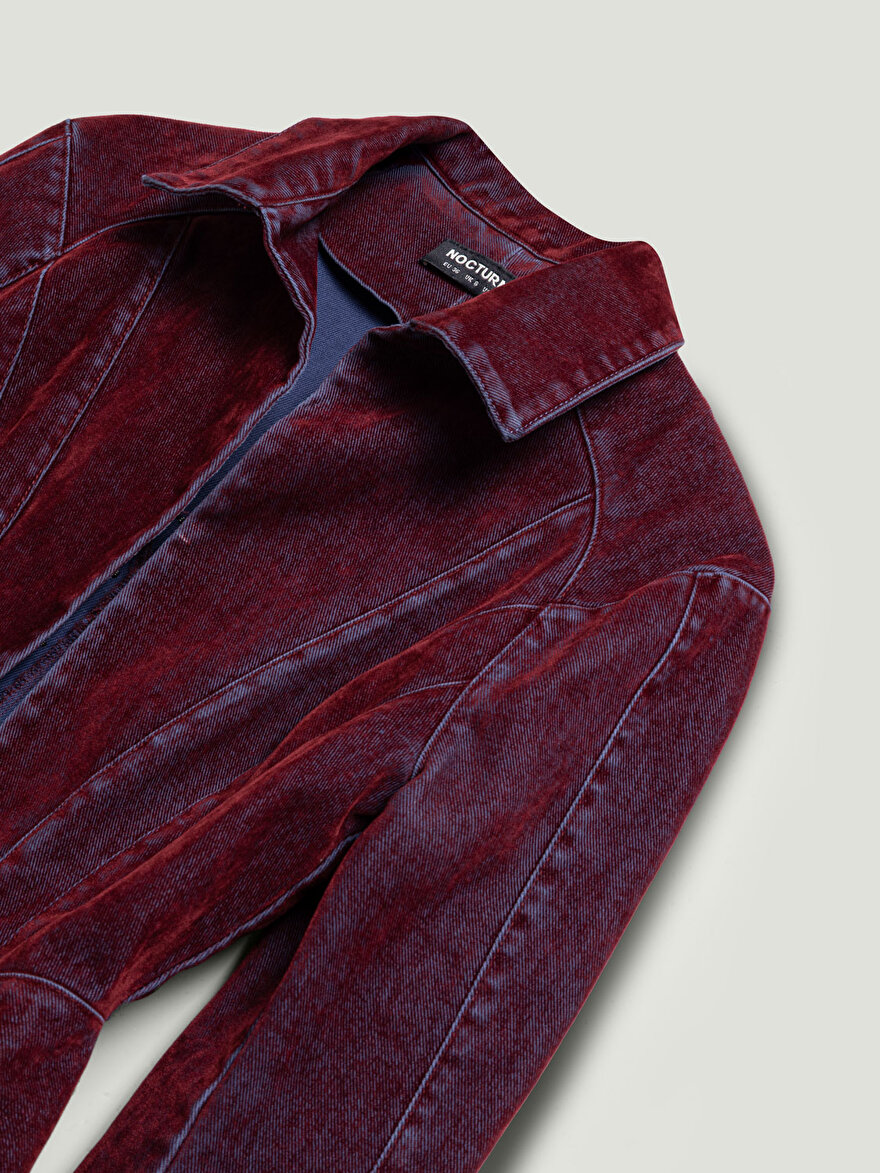 Nocturne Kadife Korse Detaylı Ceket