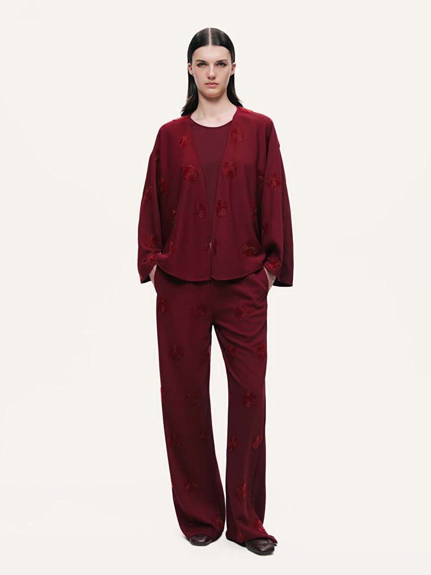 Nocturne Nakış İşlemeli Kimono