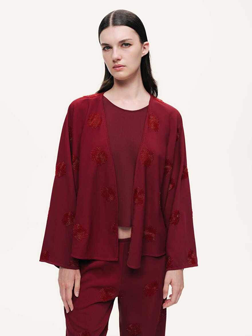 Nocturne Nakış İşlemeli Kimono