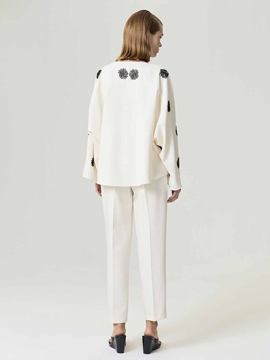 Nocturne Nakış İşlemeli Kimono