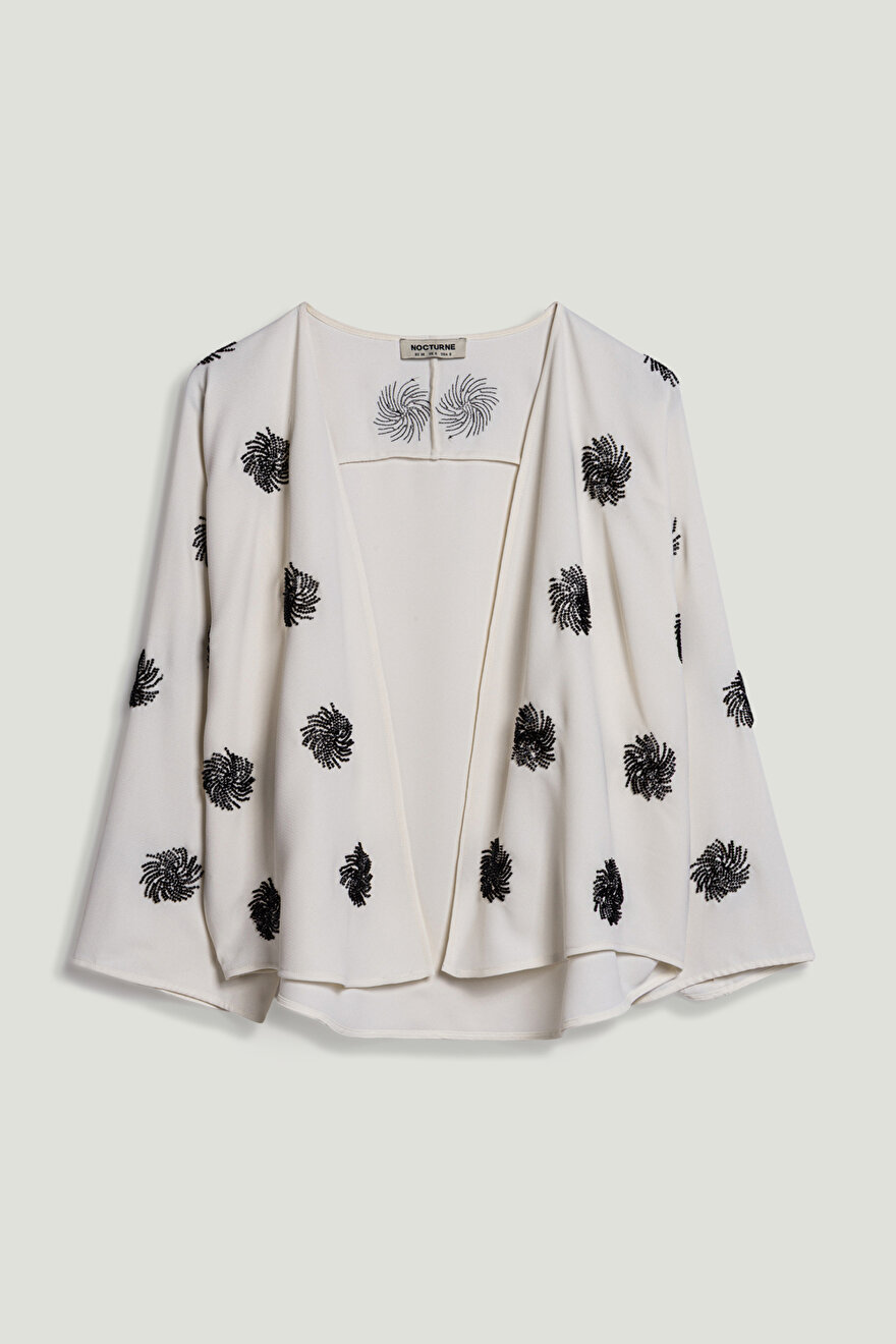 Nocturne Nakış İşlemeli Kimono