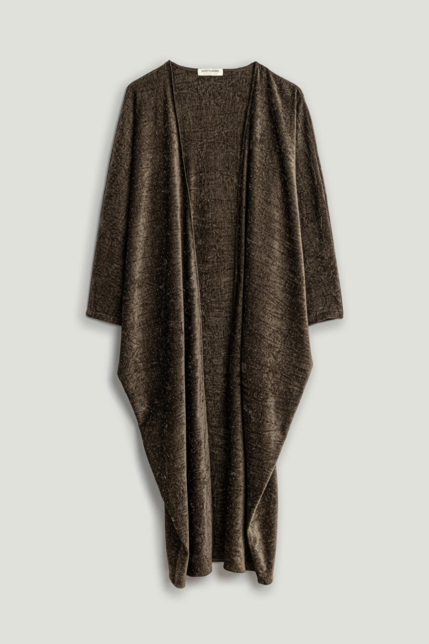 Nocturne Taş Detaylı Maxi Kimono