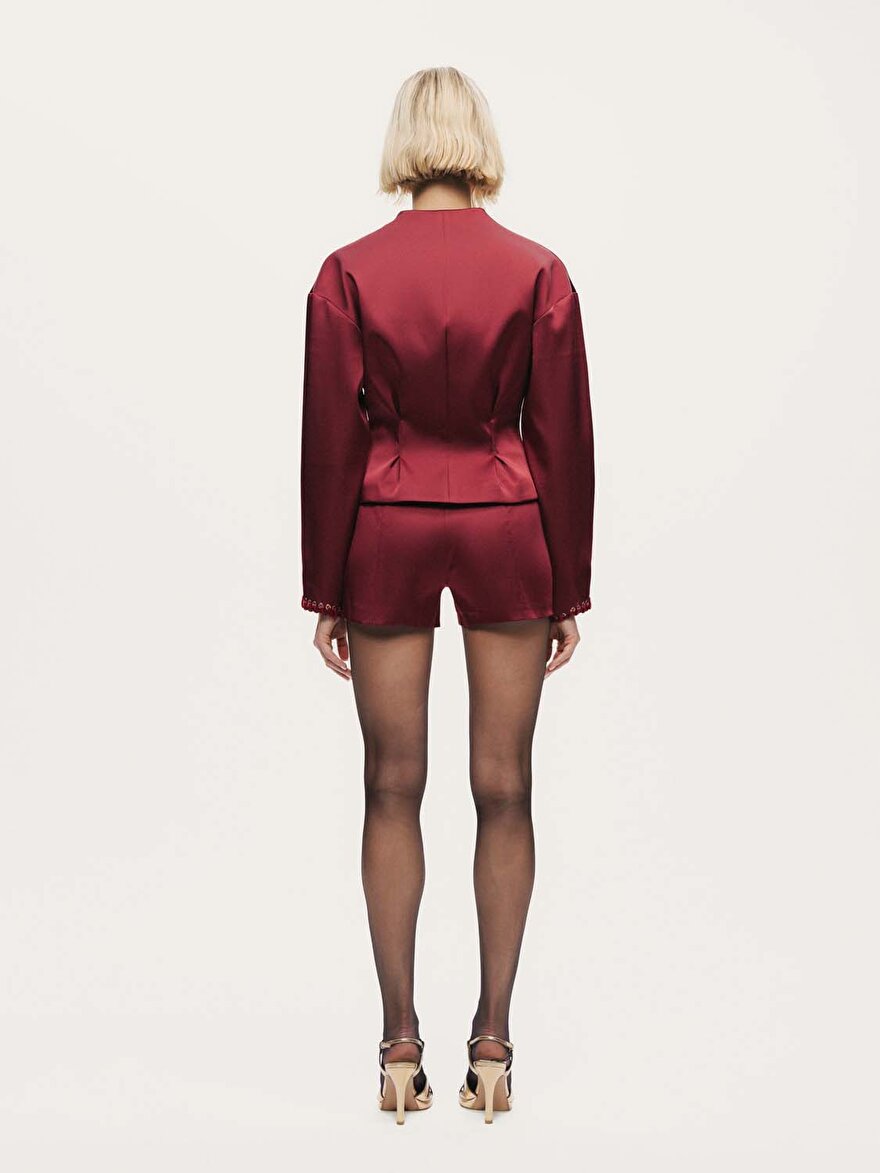 Nocturne Kuş Gözü Detaylı Mini Şort