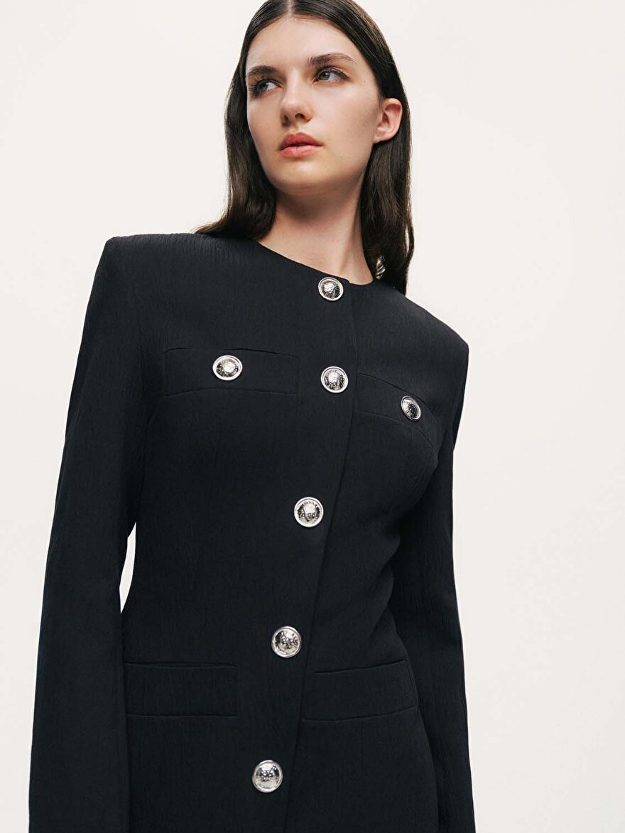 Nocturne Vatkalı Mini Elbise