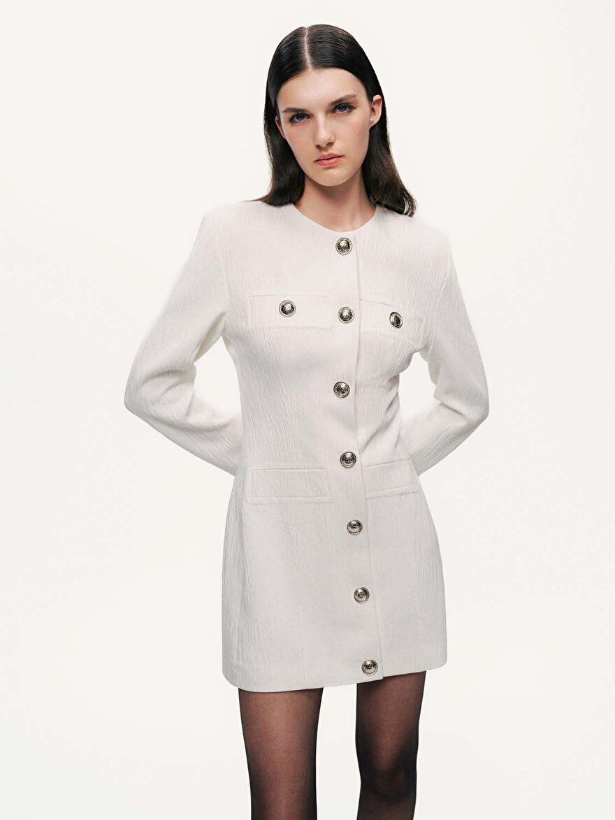 Nocturne Vatkalı Mini Elbise