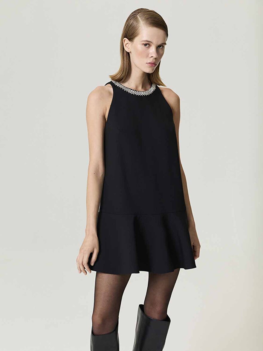 Nocturne Volanlı Mini Elbise