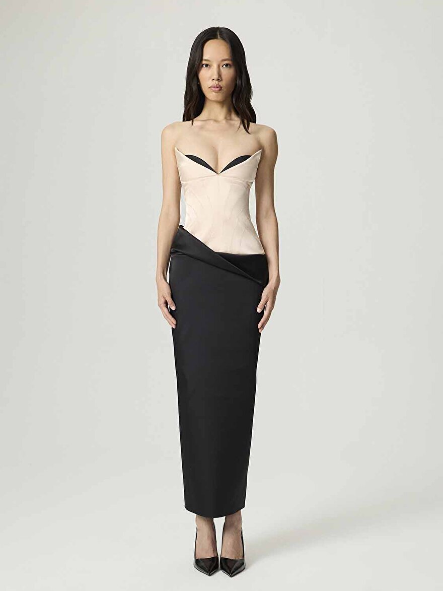Nocturne Drape Detaylı Elbise