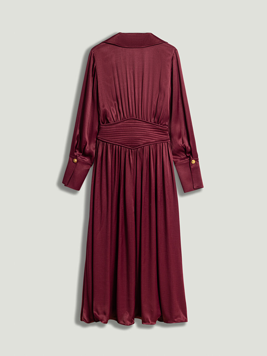 Nocturne Derin V Yakalı Midi Elbise