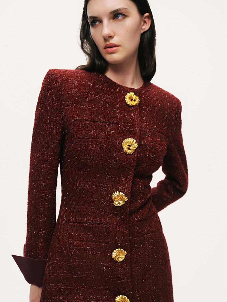 Nocturne Vatkalı Tüvit Mini Elbise