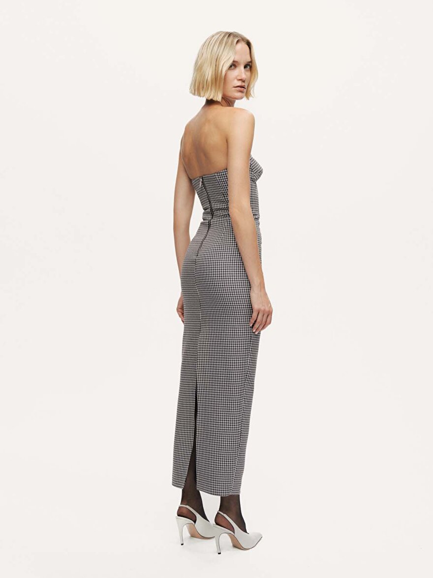 Nocturne Kalp Yaka Maxi Elbise