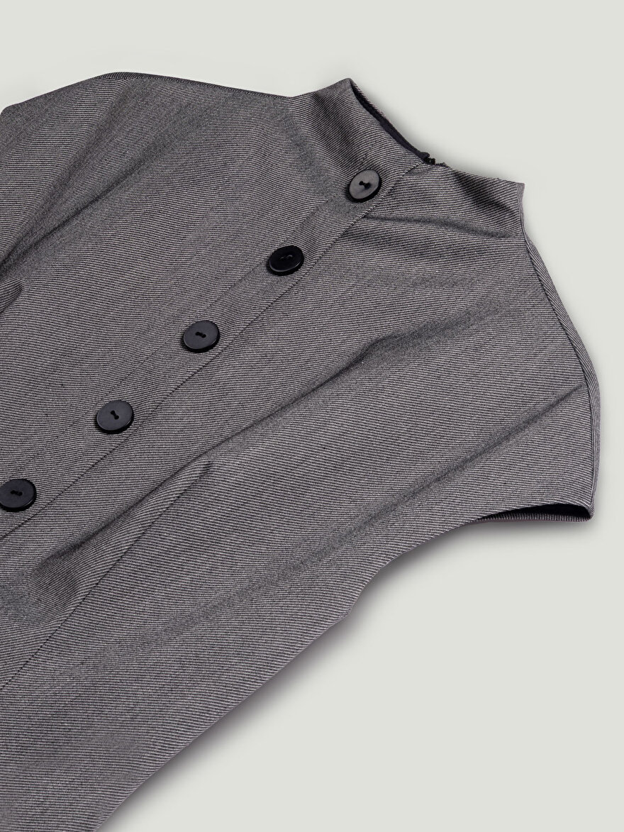 Nocturne Düğme Detaylı Maxi Elbise