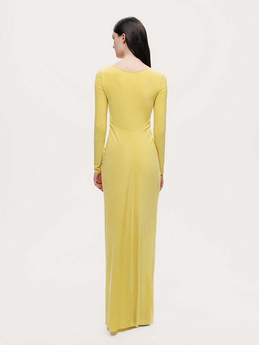 Nocturne Bolero Detaylı Drapeli Maxi Elbise