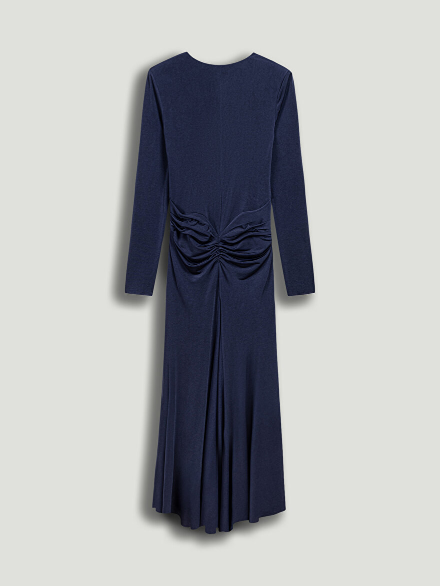 Nocturne Drape Detaylı Maxi Elbise
