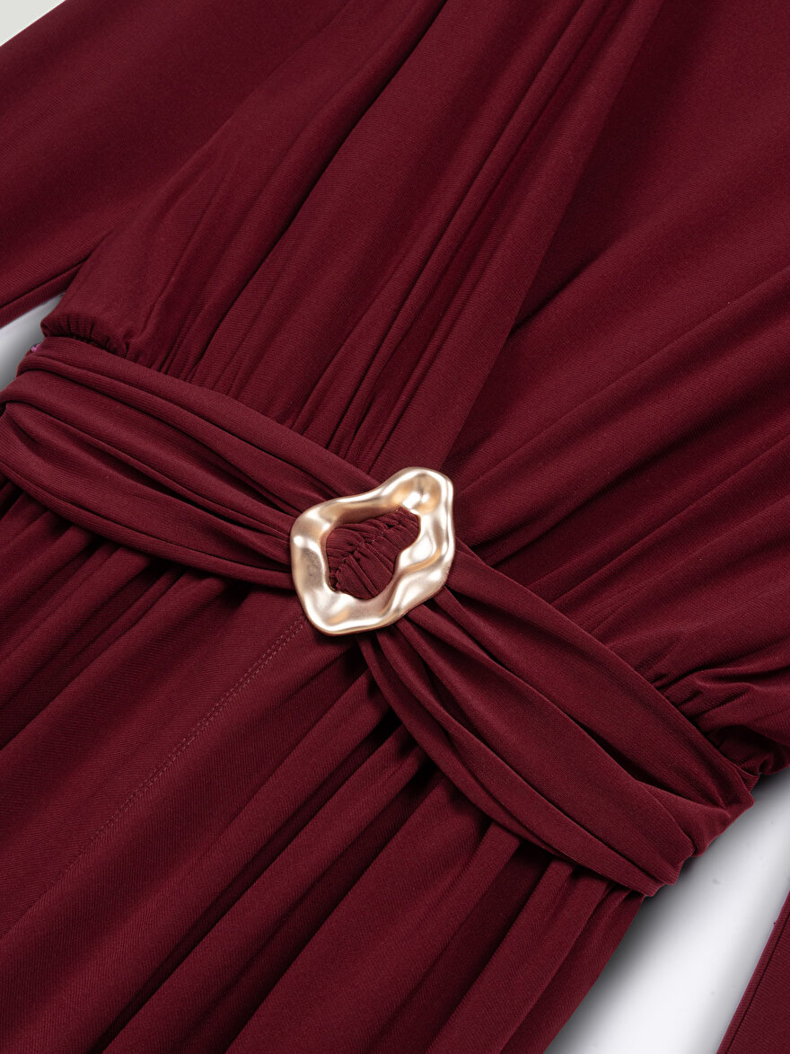 Nocturne Bel Aksesuar Detaylı Maxi Elbise