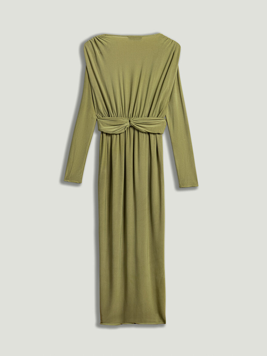 Nocturne Bel Aksesuar Detaylı Maxi Elbise