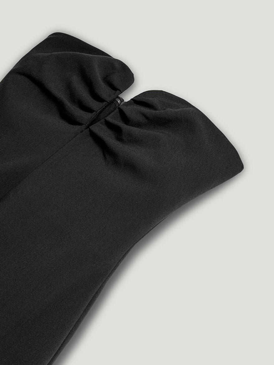 Nocturne Straplez Kalp Yaka Midi Elbise