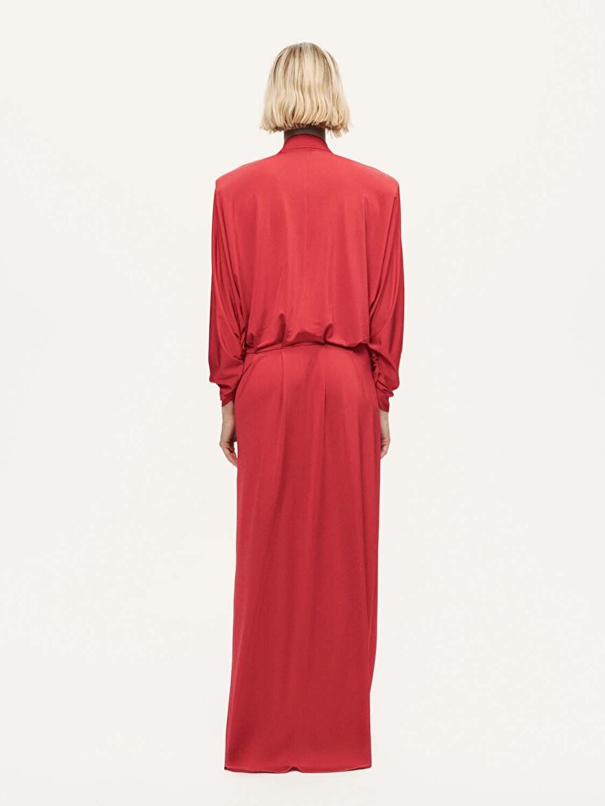 Nocturne Vatkalı Maxi Elbise