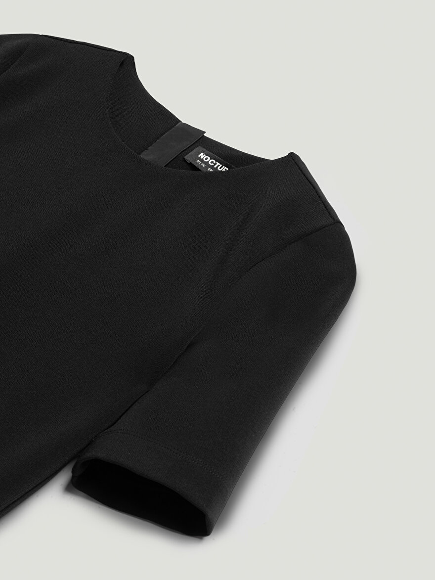 Nocturne Tafta Detaylı Midi Elbise