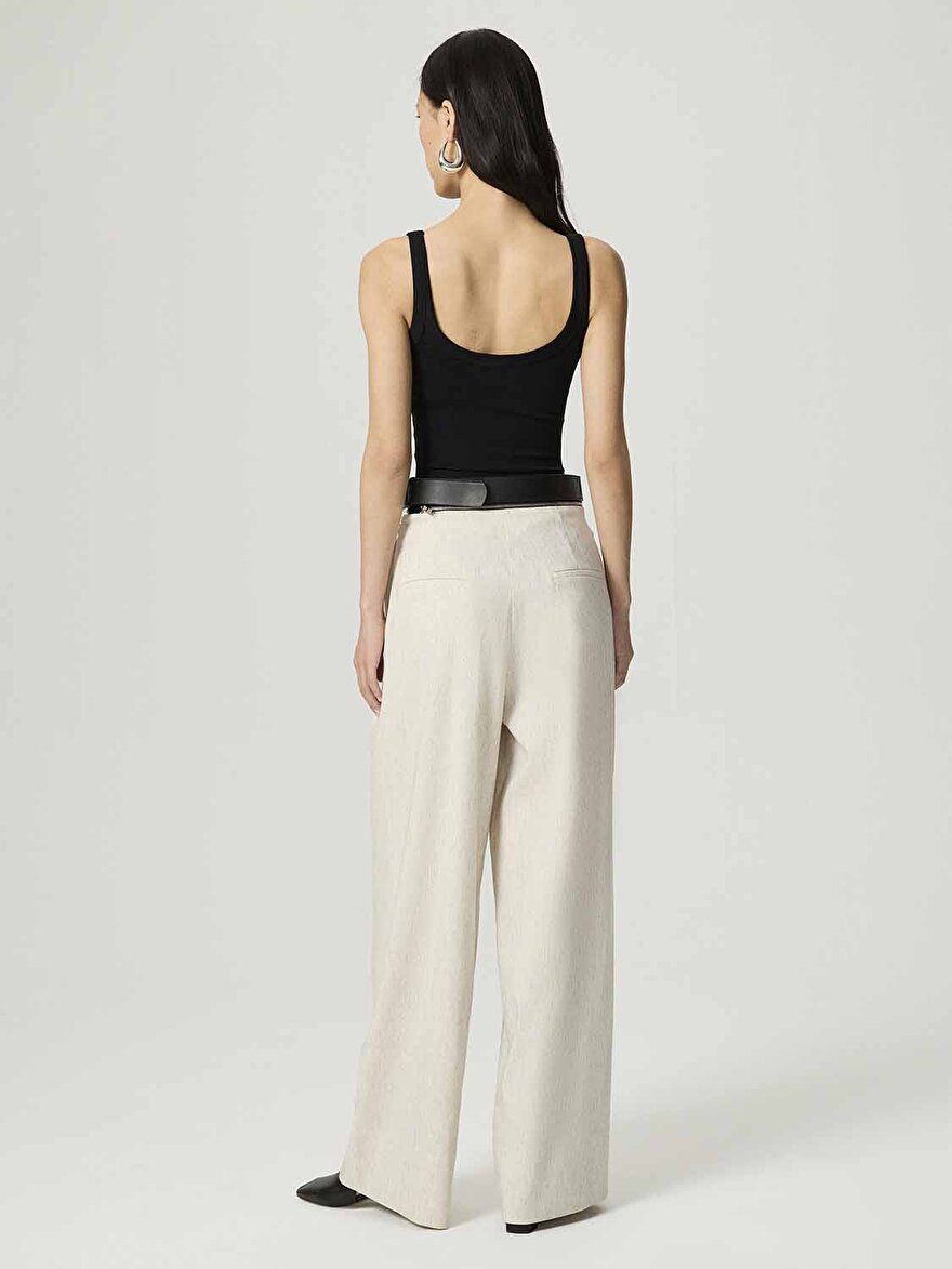 Nocturne Kemer ve Fermuar Detaylı Pantolon