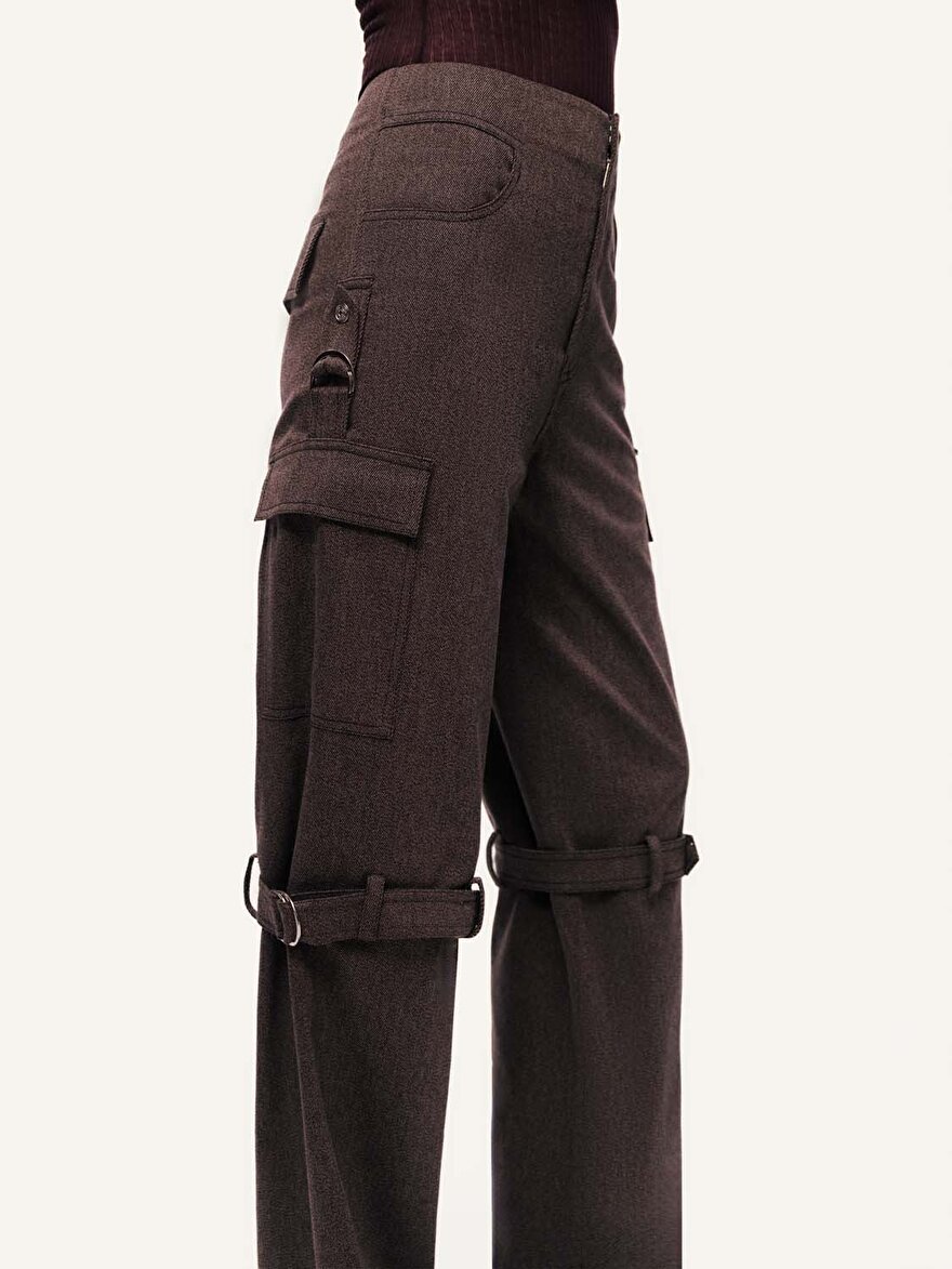 Nocturne Kemer Detaylı Kargo Pantolon