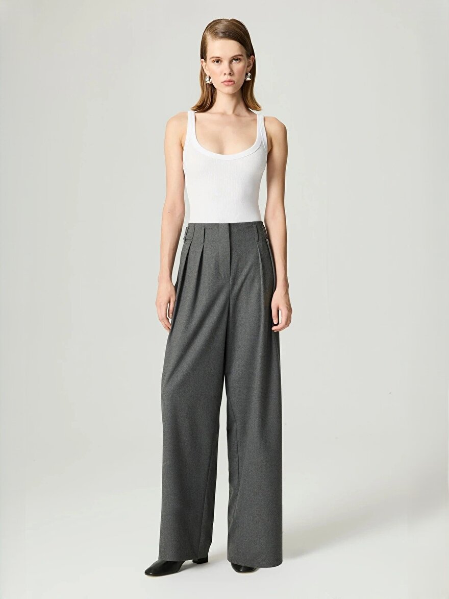 Nocturne Yüksek Bel Wide Leg Pantolon