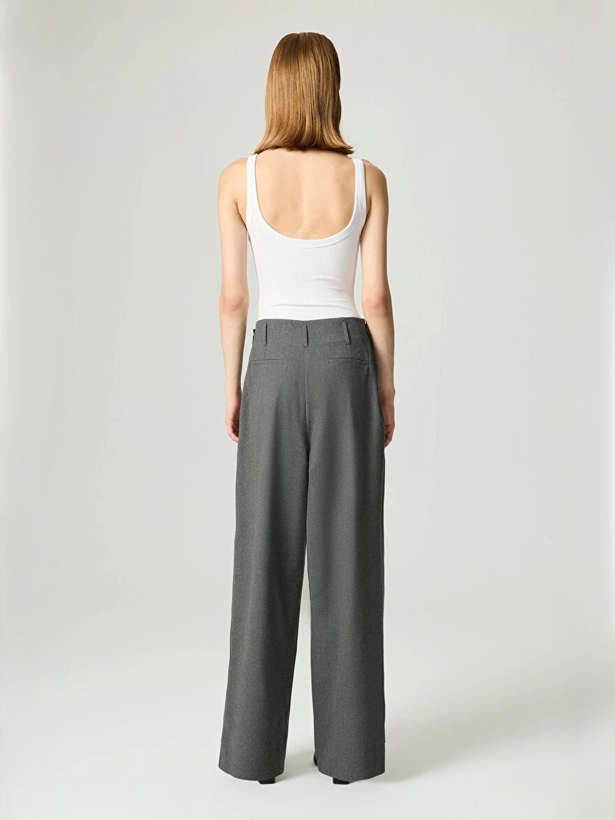 Nocturne Yüksek Bel Wide Leg Pantolon