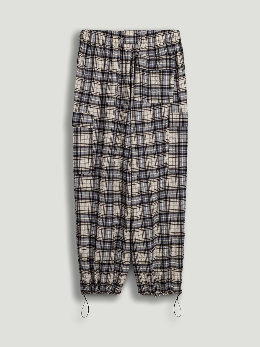 Nocturne Ekoseli Kargo Pantolon