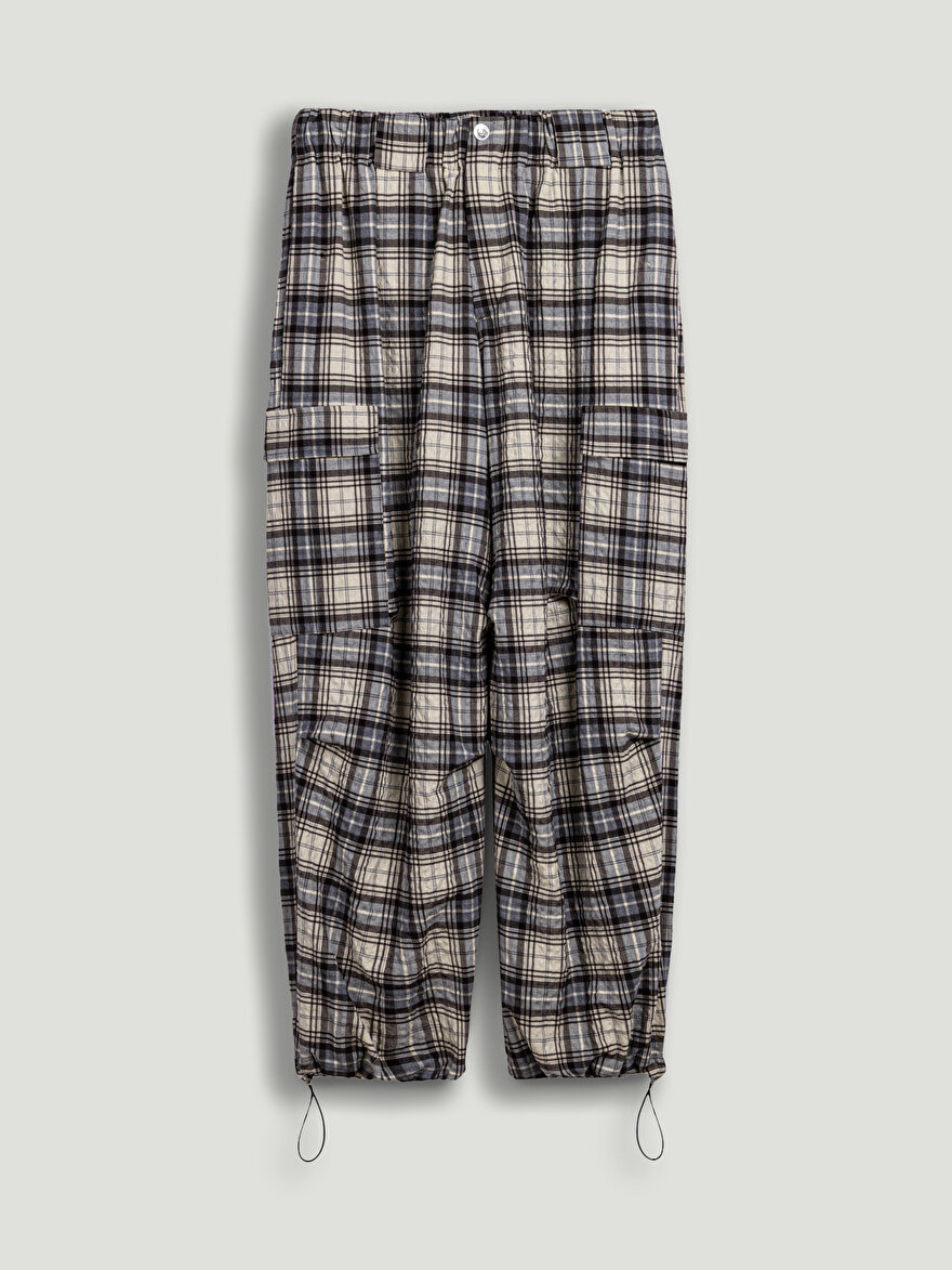 Nocturne Ekoseli Kargo Pantolon