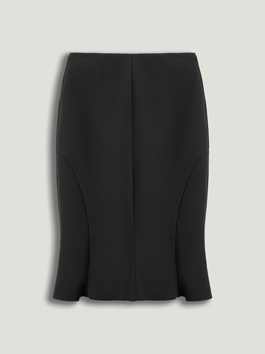 Nocturne Volanlı Midi Balık Etek