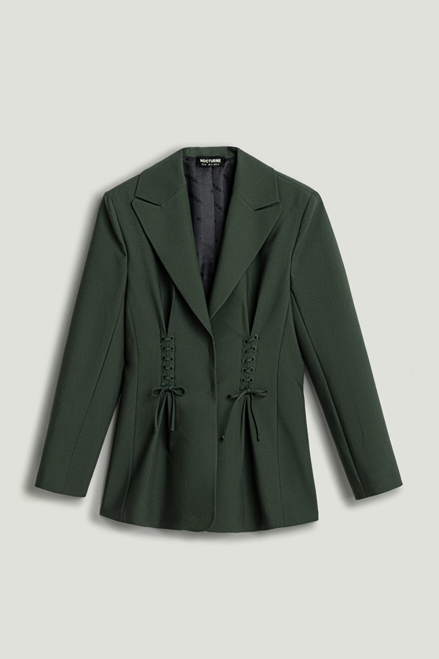 Nocturne Kurdele Detaylı Vatkalı Ceket