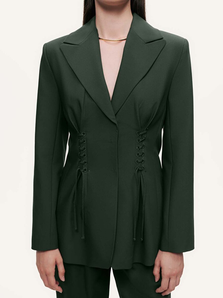 Nocturne Kurdele Detaylı Vatkalı Ceket