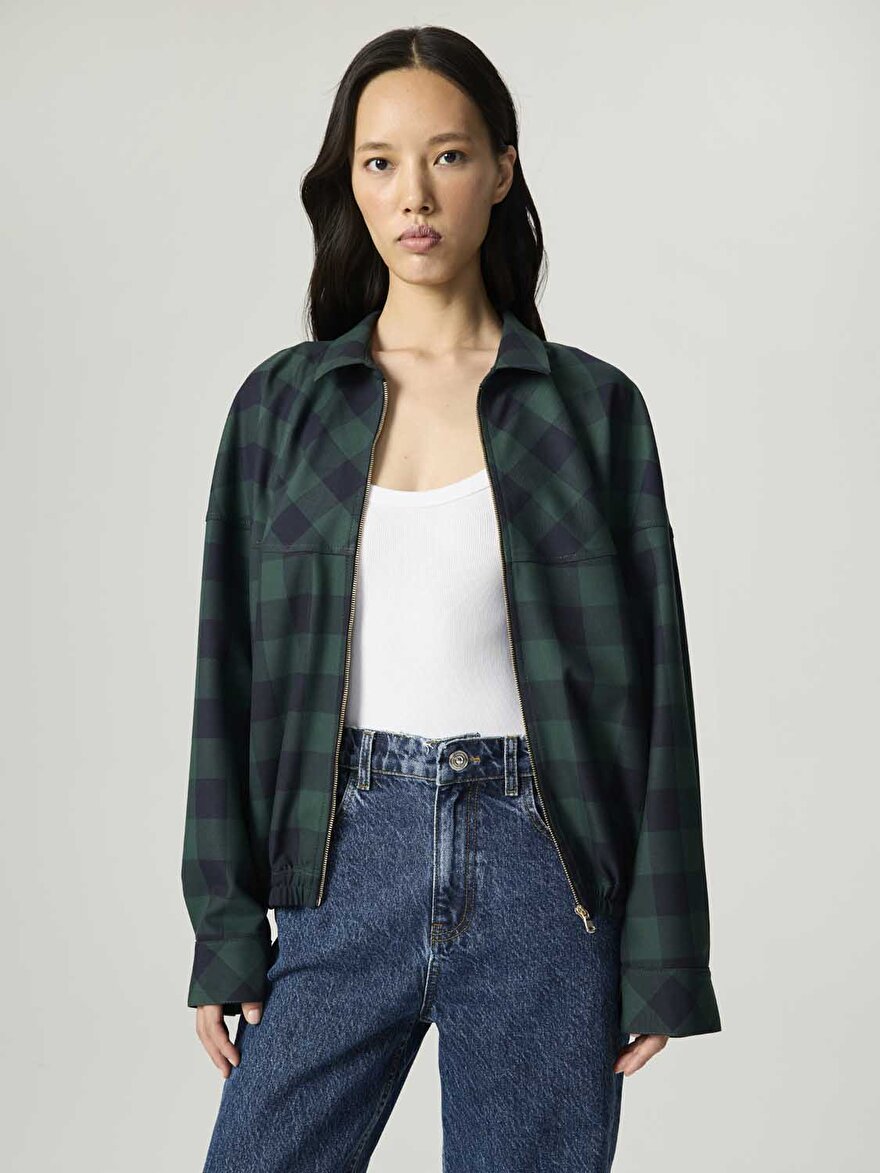 Nocturne Kareli Dökümlü Ceket