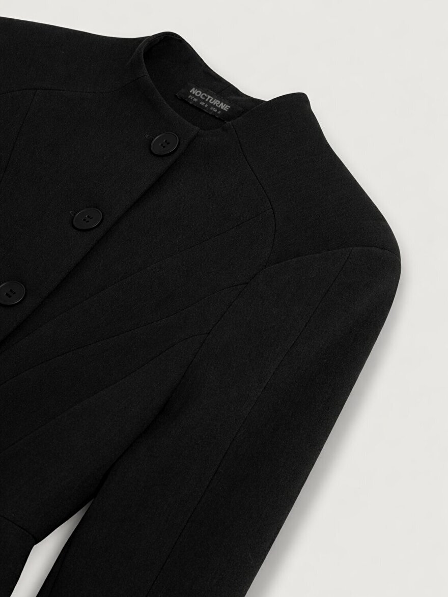 Nocturne Düğme Detaylı Vatkalı Ceket