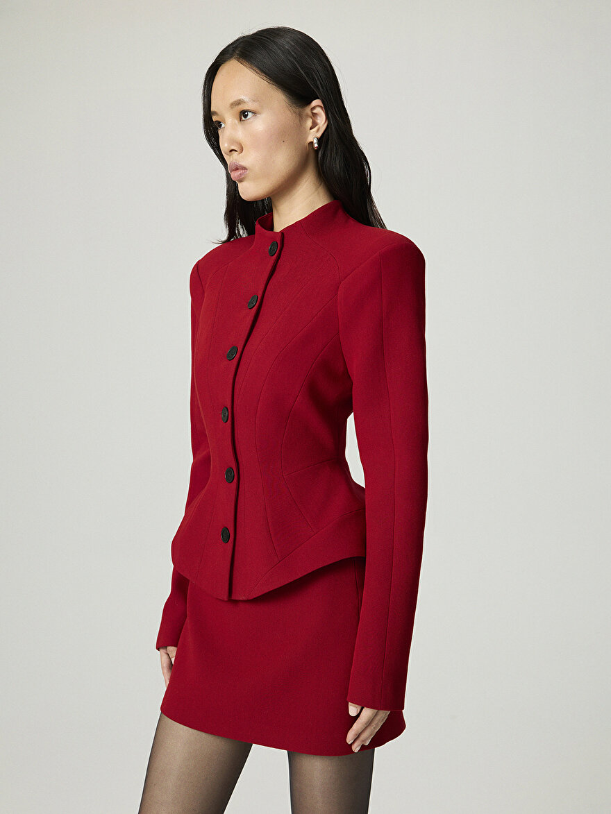 Nocturne Düğme Detaylı Vatkalı Ceket