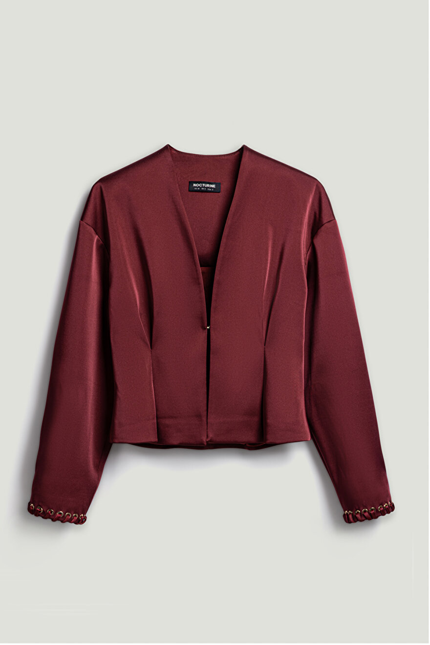 Nocturne Saten Görünümlü Ceket
