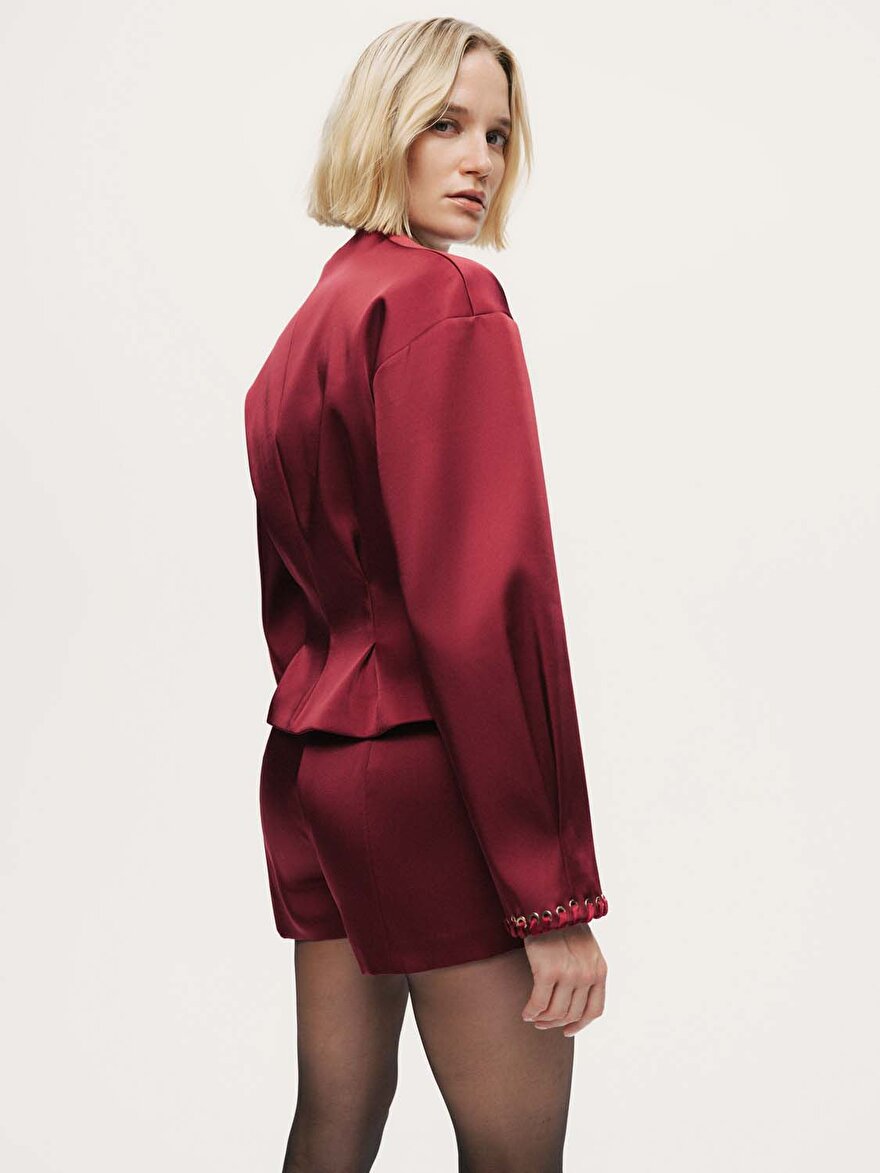 Nocturne Saten Görünümlü Ceket