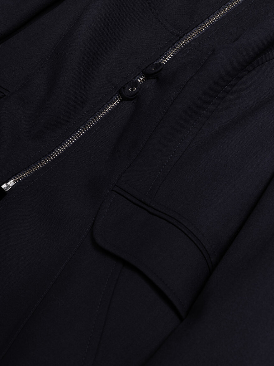 Nocturne Fermuar ve Düğme Detaylı Ceket