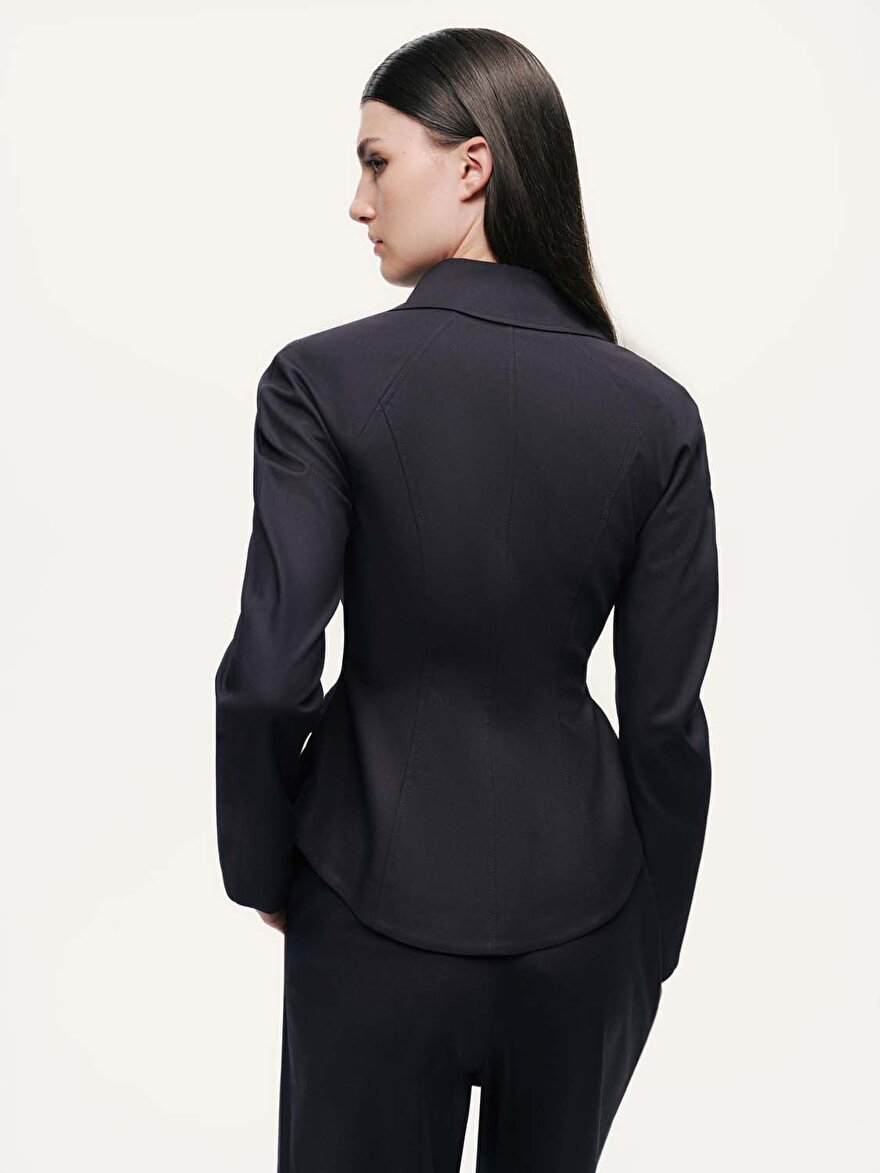 Nocturne Fermuar ve Düğme Detaylı Ceket