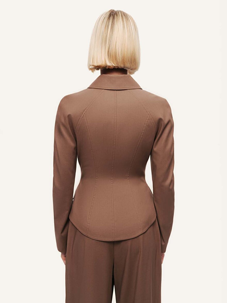 Nocturne Fermuar ve Düğme Detaylı Ceket