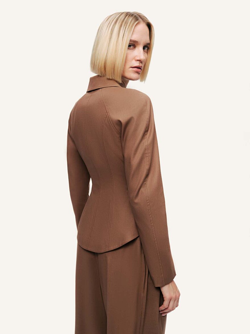 Nocturne Fermuar ve Düğme Detaylı Ceket