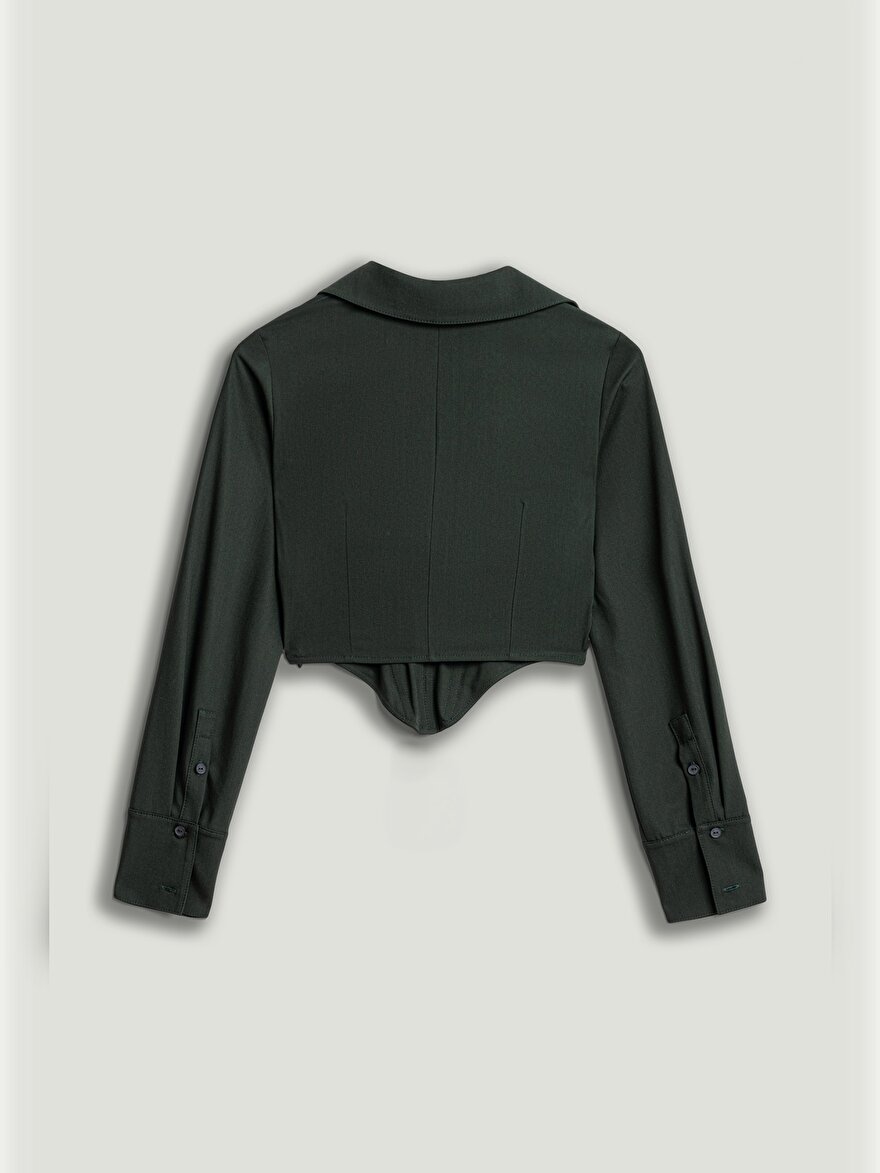 Nocturne Aksesuar Detaylı Balenli Bluz