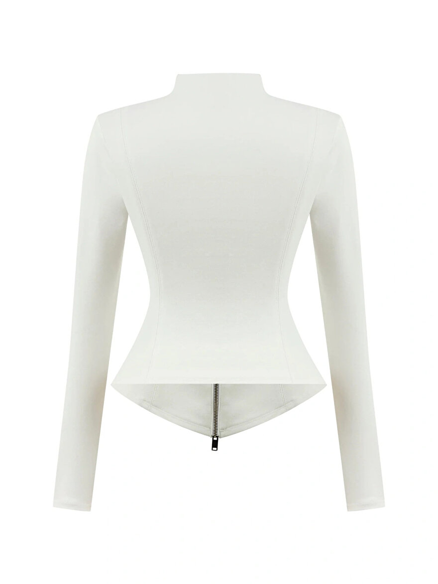 Nocturne Fermuar Tasarımlı Bluz