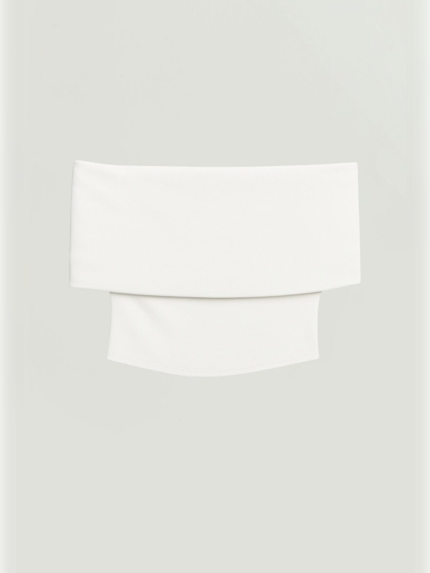 Nocturne Açık Omuzlu Crop Bluz