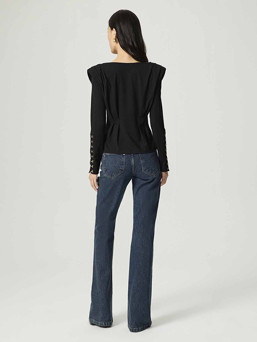 Nocturne Agraf Detaylı Bluz