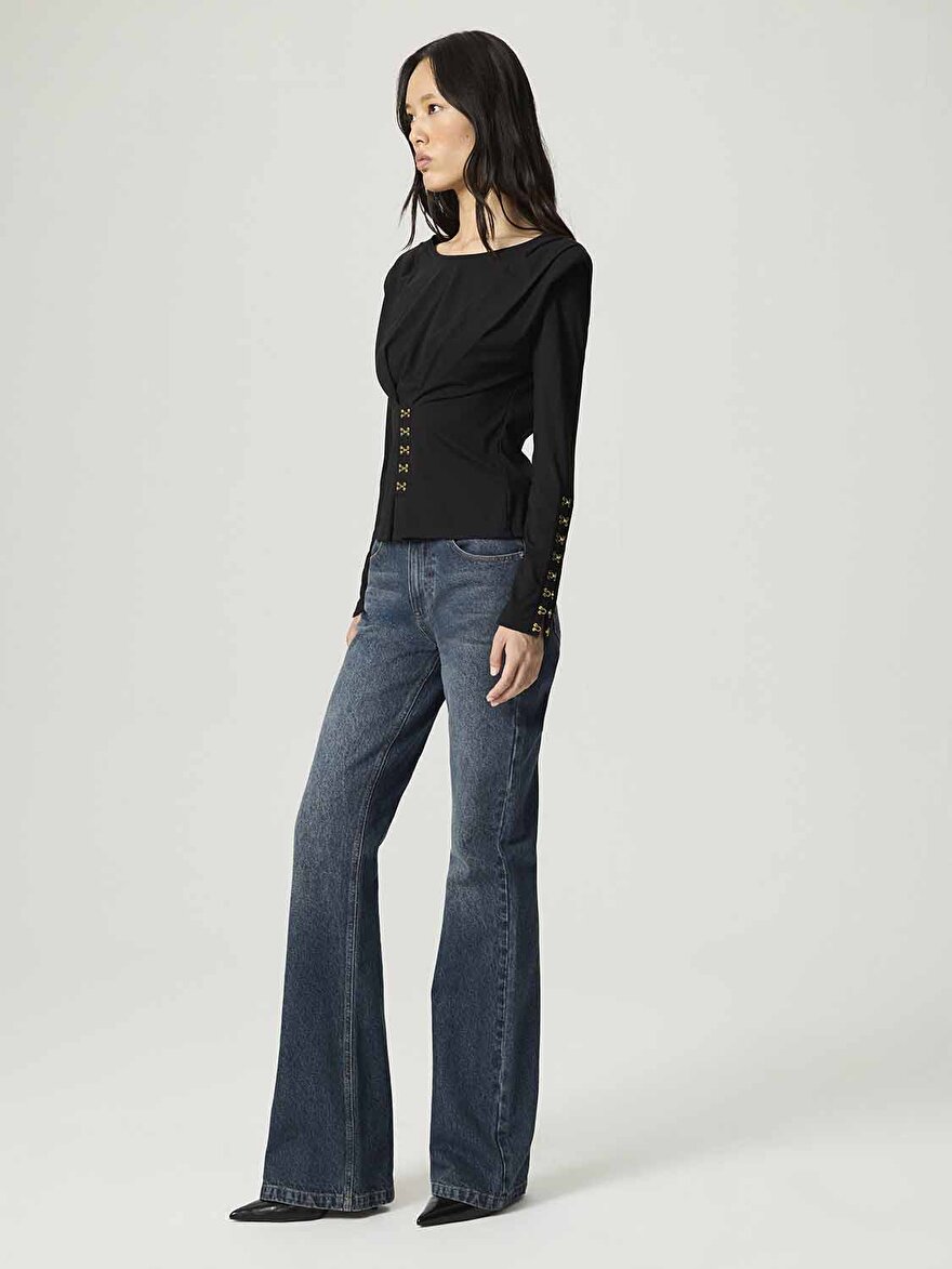 Nocturne Agraf Detaylı Bluz