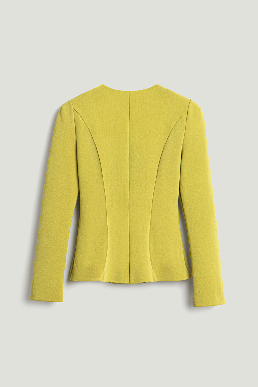 Nocturne Fermuar Detaylı Vatkalı Bluz